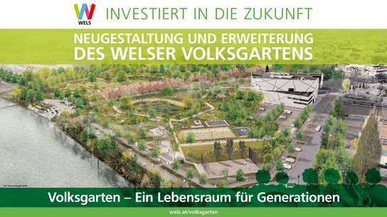 Volksgarten Neu Infoscreen