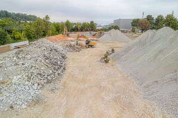 Abrissarbeiten Volksgarten