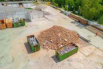 PK Spatenstich Volksgarten Baustelle Abriss