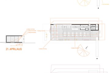 Bistro Südwind Planstand zum Zeitpunkt des Verfahrens der Pächtersuche © Architekt DI Wolfgang Frohring